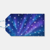 Schattige Kerstman en Elf Trein Cadeaulabel (Achterkant Horizontaal)