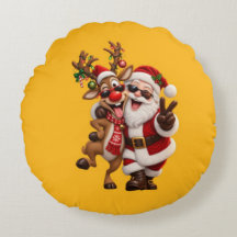 Schattige Kerstman en herten KerstvakantieFeesteli