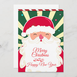 Schattige Kerstman Feestdagenkaart
