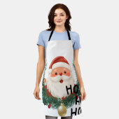 Schattige Kerstman Ho Ho Ho Kerstschort Schort (Gedragen)