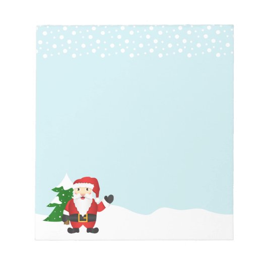 Schattige Kerstman Illustratie Kerstmis Notitieblok (Voorkant)