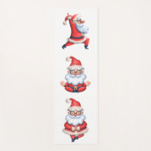 Schattige Kerstman in meditatie Yogamat (Voorkant)