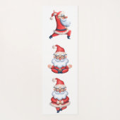 Schattige Kerstman in meditatie Yogamat (Achterkant)
