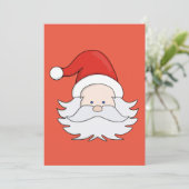 Schattige kerstman kaart (Staand voorkant)