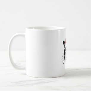 Schattige Kerstman Kat Liefhebber Kerstmannen Vrou Koffiemok