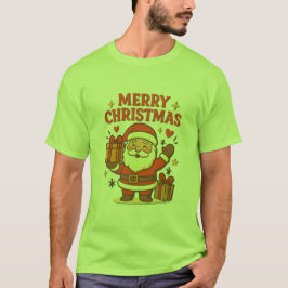 Schattige Kerstman Kerst Kunst –  Prettig Kerstfee T-shirt