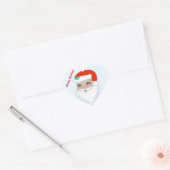 Schattige kerstman kerst sticker (Envelop)
