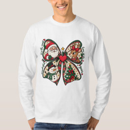 Schattige Kerstman Kerstboog Kerstvakantie Ontwerp T-shirt