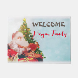 Schattige kerstman, Kerstden Deurmat