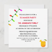 Schattige Kerstman Kerstmis in juli zomerfeest   Kaart (Achterkant)