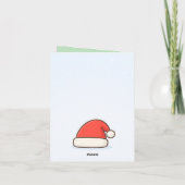 Schattige Kerstman Kerstmis Kaart (Achterkant)