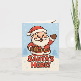 Schattige Kerstman Kerstmis Kaart