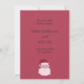 Schattige Kerstman Kerstmis Save The Date (Achterkant)
