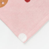 Schattige Kerstman & Kerstpatroonpapier Fleece Deken (Hoek)