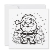 Schattige Kerstman Kleuren Kerst Kinder Craft