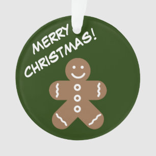 Schattige kerstman koekje op maat kerst foto ornament