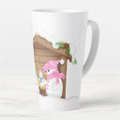 Schattige Kerstman Kribbe Latte Mok (Rechterhoek)