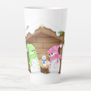 Schattige Kerstman Kribbe Latte Mok