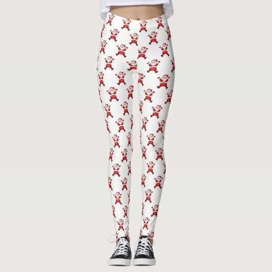 Schattige kerstman leggings (Voorkant)