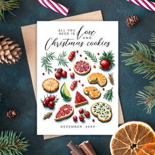 Schattige Kerstman Liefde En Koekjes Rood Groen Wa Feestdagen Kaart