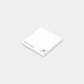 Schattige Kerstman met Rode Hoed Post-it® Notes (Schuin)