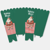 Schattige Kerstman met Warme Chocolade Bedankdoosjes (Ongevouwen)