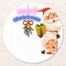 Schattige Kerstman & Mevrouw Claus Prettig Kerstfe