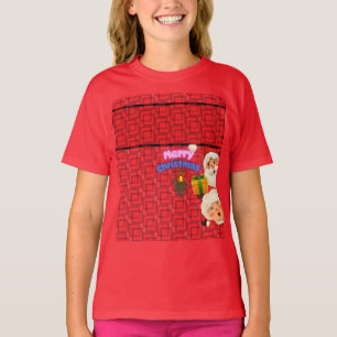 Schattige Kerstman & Mevrouw Claus Prettig Kerstfe T-shirt