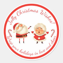 Schattige Kerstman & Mevrouw Claus Vrolijke Kerstw