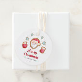 Schattige Kerstman Prettig Kerstfeest Bedankjes Labels (In situ)