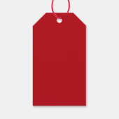 Schattige Kerstman Prettig Kerstfeest Cadeaulabel (Achterkant)