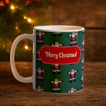 Schattige Kerstman Prettig Kerstfeest! Kerstman Pa