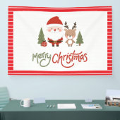 Schattige Kerstman & Rendieren Spandoek (Beurs)