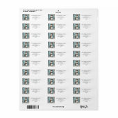 Schattige Kerstman Retouradres Etiket (Full Sheet)