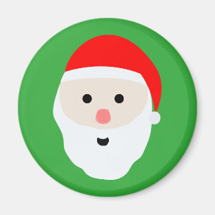 Schattige kerstman ronde magneet