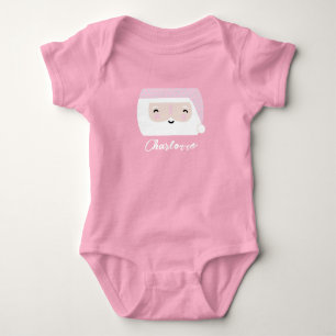 Schattige Kerstman Roze Kerstmis Romper