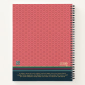 Schattige kerstman roze meisjesrecept notitieboek (Achterkant)