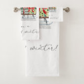 Schattige kerstman, slee, cadeaus  bad handdoek (Insitu)