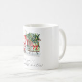 Schattige kerstman, slee, cadeaus   koffiemok (Voorkant rechts)