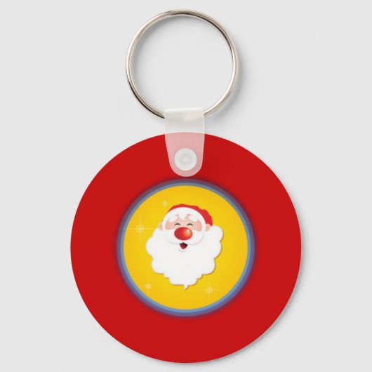 Schattige Kerstman Sleutelhanger (Voorkant)