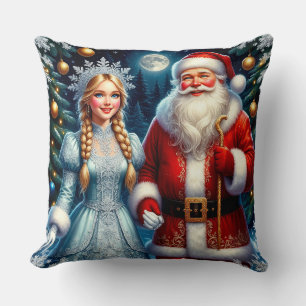 🎅 Schattige Kerstman Sneeuw Kerstmis ❄️ Kussen