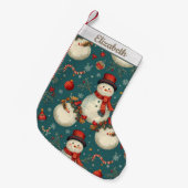 Schattige Kerstman Sneeuwman Kleine Kerstsok (Voorkant (Hangend))