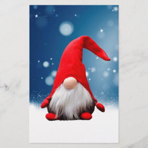 Schattige Kerstman Sneeuwsterren Briefpapier