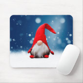 Schattige Kerstman Sneeuwsterren Muismat (Met muis)