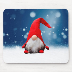 Schattige Kerstman Sneeuwsterren Muismat
