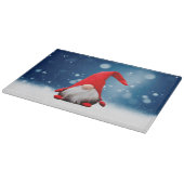 Schattige Kerstman Sneeuwsterren Snijplank (Hoek)