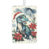 Schattige Kerstman T-Rex Santa Luchtverfrisser (Achterkant)