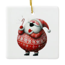 Schattige Kerstman Vakantie Festieve Kerstmis