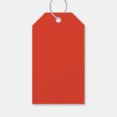 Schattige kerstman van gemberkoek met kerstmuts - cadeaulabel (Achterkant)