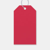 Schattige kerstman van gemberkoek met kerstmuts -  cadeaulabel (Achterkant)